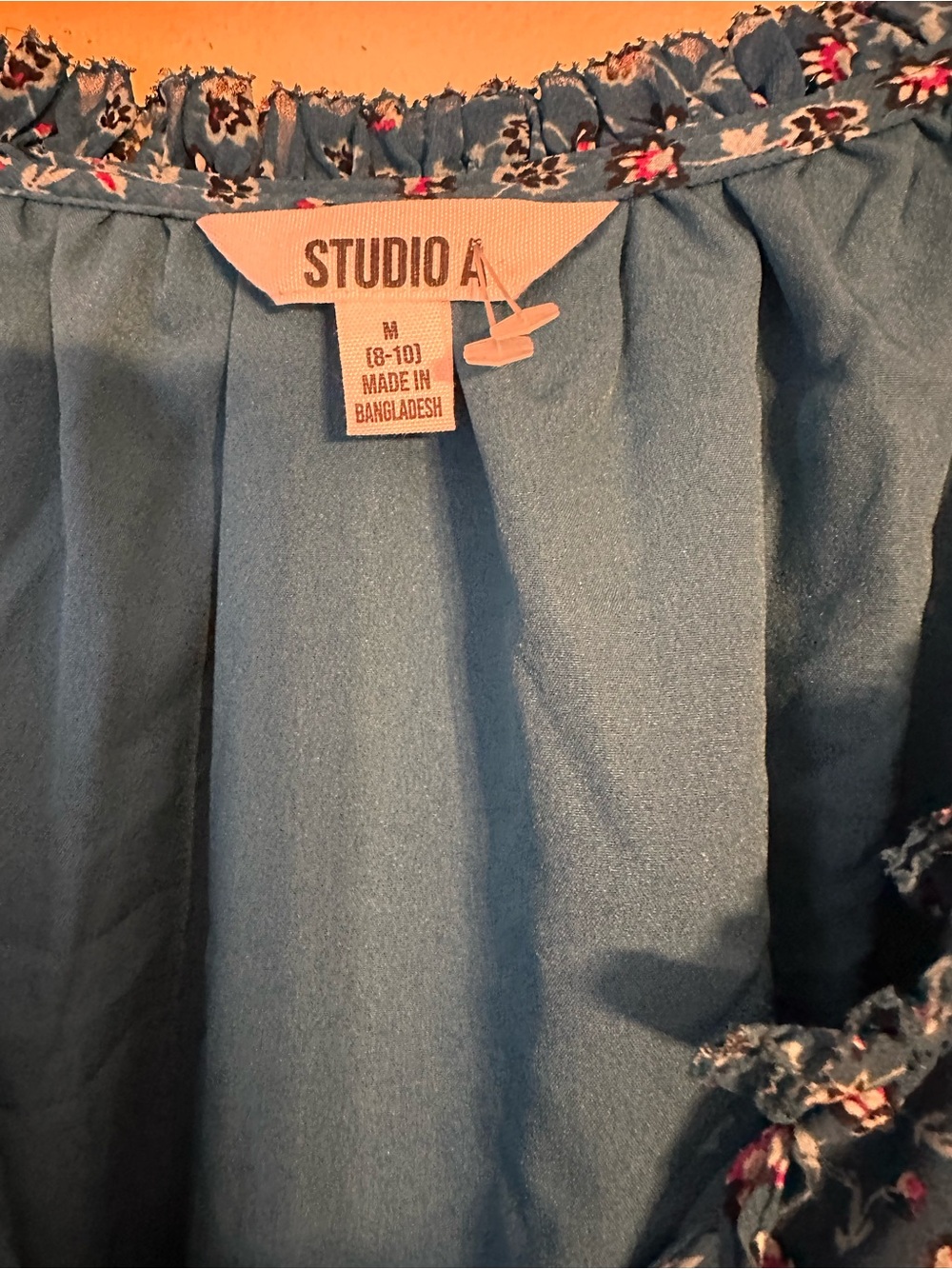 Studio Teal Floral Midi Dress - Picture 4 of 7